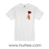 t-shirt rose and hand