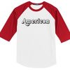 America Font Red Baseball T-shirt