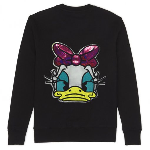 Daisy Duck Face Sad Sweatshirt Back