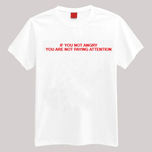 If You Are Not Angry You Are Not Paying Attention T-shirt