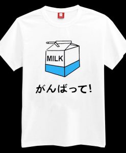 Milk Japanese Writting T-shirt