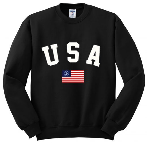 USA Flag Sweatshirt