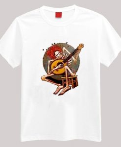 Vintage Grateful Dead Skeleton Rockin Guitar T-shirt