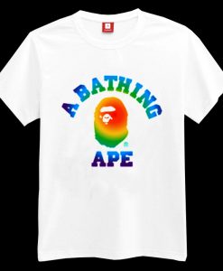 A Bathing Ape rainbow T-shirt