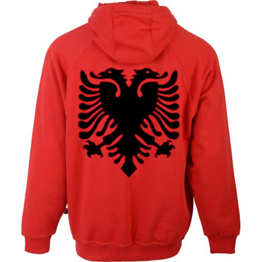 Albanian Flag Hoodie Back