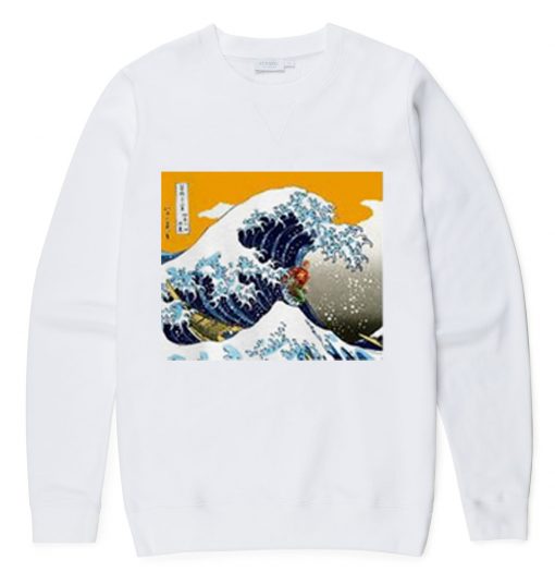 Great Wave Off Kanagawa Parody Sweatshirt