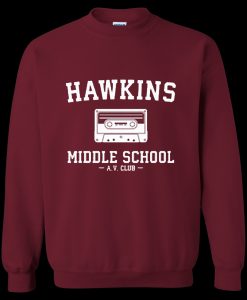 Hawkins Middle School AV Club Sweatshirt