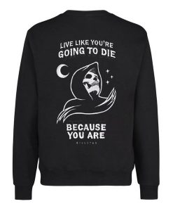 Like Like You're Going To Die Because You Are Sweatshirt Back