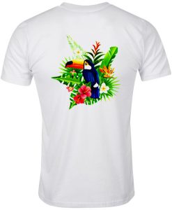 Toucan Bird Flower T-shirt