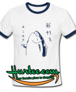 Fish With Gun Ringer Shirt