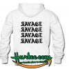 Savage Hoodie Back