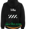 White Line Hoodie Back