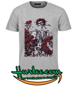 Skeleton and roses Grateful Dead t shirt