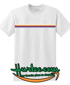 rainbow line T-shirt