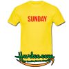 sunday t shirt