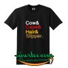Cow Cape Hair Slipper T-Shirt
