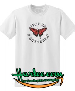 Free As A Butterfly Ringer T-Shirt