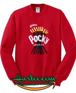 Pocky Chocolate Red Sweatshirt