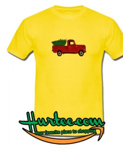 Red Truck in Yellow T-Shirt