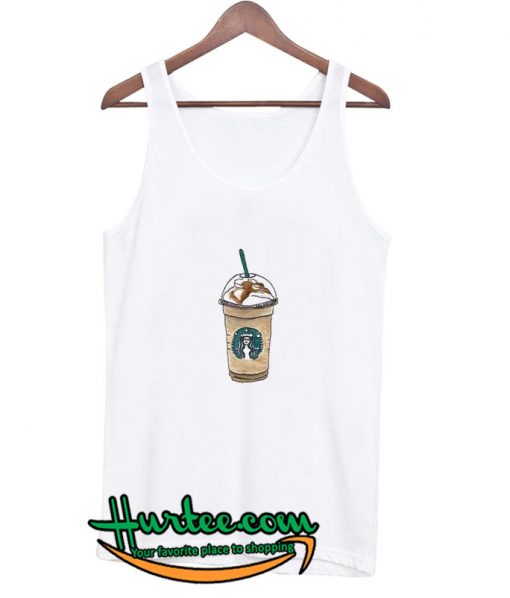 Cartoon Starbucks Drinks Tank Top