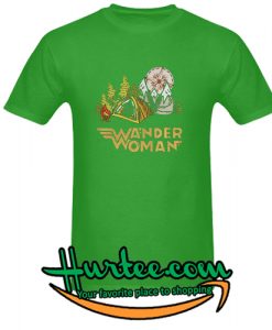Cool Wander woman camping mountains T-Shirt