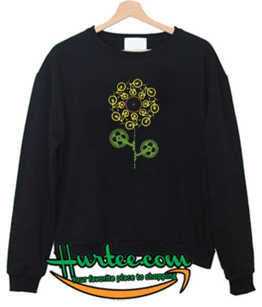 Biker Sunflower Sweatshirt