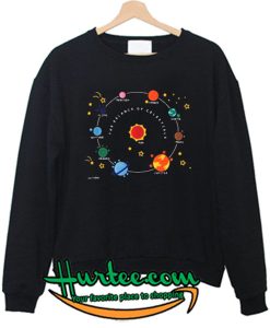 Planets Solar System And Satrs Sweatshirt