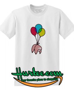 Sloth Tied To Balloon Tshirt