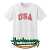 USA red font t-shirt