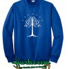 White Tree of Gondor (White) Crewneck Sweatshirt