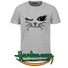 Winking Cat Fun Popular Cat Lover T Shirt