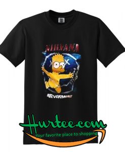 Nirvana Simpson Nevermind T Shirt
