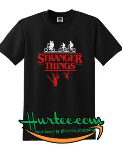 Stranger Things Bike Rides Black T-Shirt