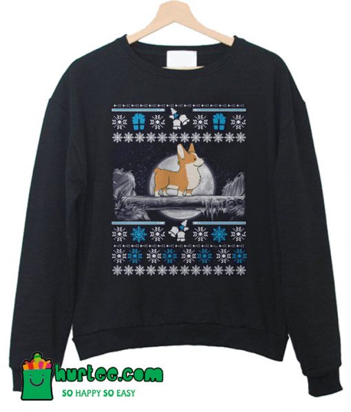 Corgi Ugly Christmas Sweatshirt