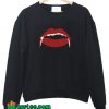 Halloween Red Lips Vampire Kiss Sweatshirt