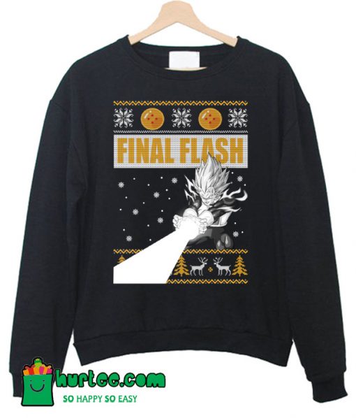 Vegeta Final Flash Christmas Sweatshirt