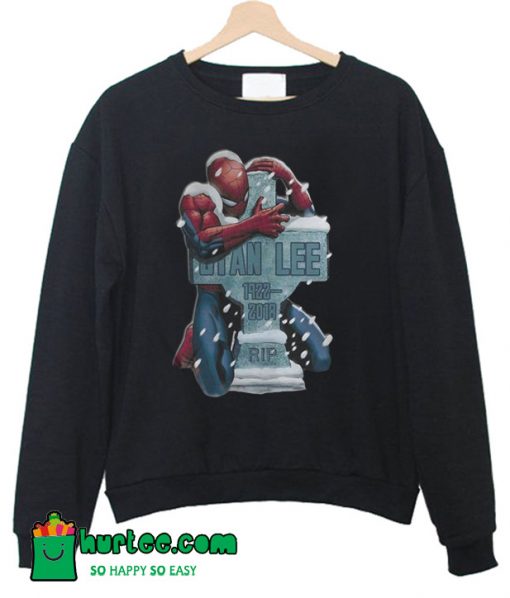 Spider Man Hug Grave Stan Lee Sweatshirt