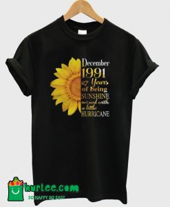 Sunflower Desember 1991 27 Years of being Sunshine T-Shirt