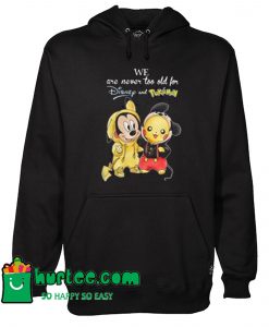 Mickey Mouse And Pikachu Hoodie