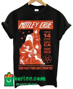 Motley Crue Too Fast for Love 1982 Tour T shirt