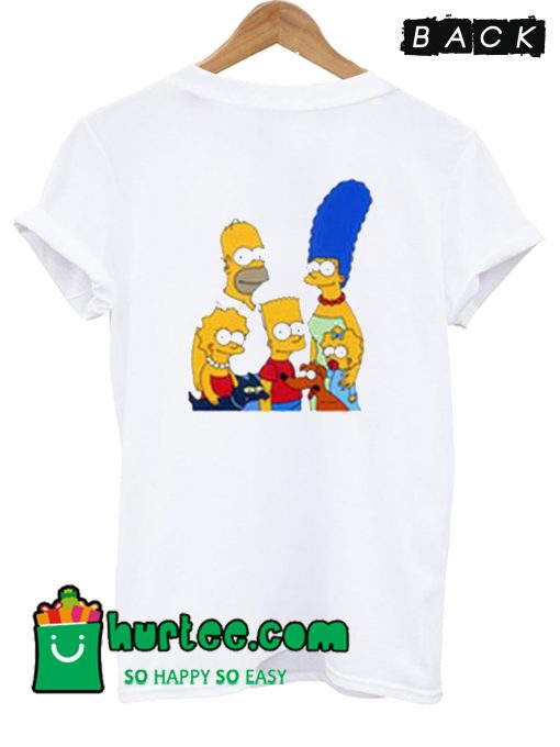 Simpson Family T Shirt Back