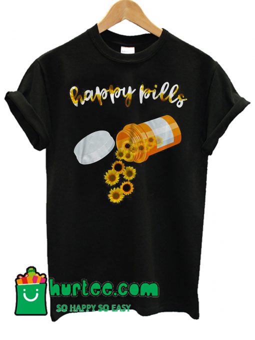 Sunflower Happy Pills T Shirt