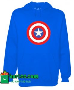 Captain America Shield Logo Royal Hoodie