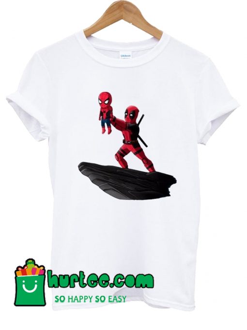 Deadpool Series Spider Man Pattern T shirt