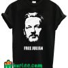 Free Julian Assange Print Wikileaks T shirt