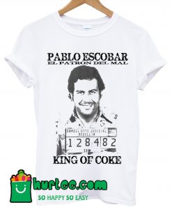 Pablo Escobar King Of Coke Mug Shot El Patron T shirt