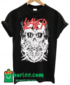 Slayer Skull Tagram Skeleton Death Punk Goth Heavy Metal Music Band T shirt