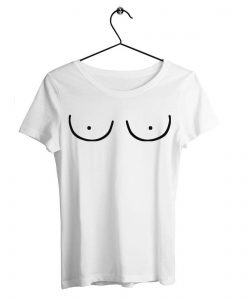 Boob Outline T shirt