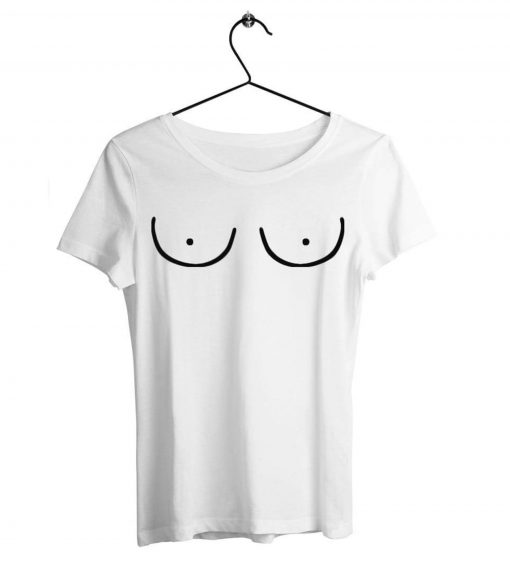 Boob Outline T shirt