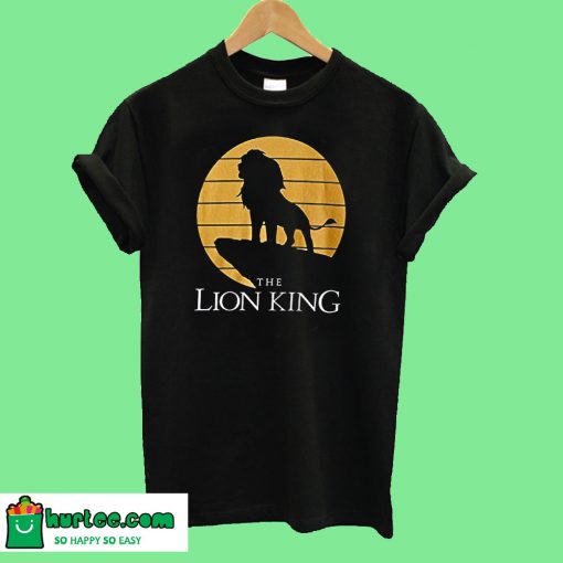 Disney Lion King Simba Pride Rock Silhouette T shirt